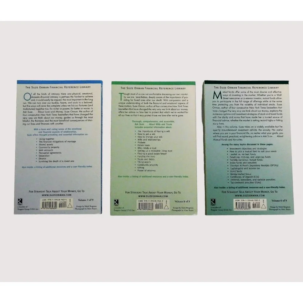 Suze Orman Financial Reference Library 9 Volume Set Boxed Trade PB - Picture 10 of 11